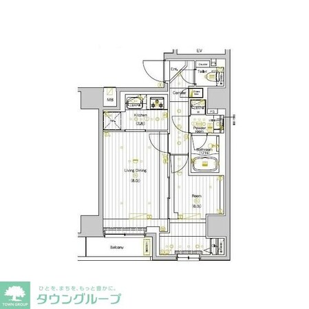 PREMIUM CUBE 両国DEUXの物件間取画像